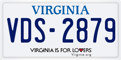 VA license plate VDS2879