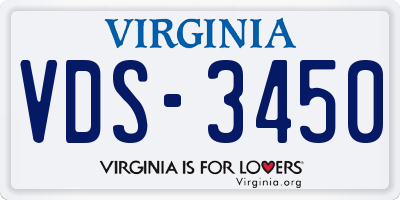 VA license plate VDS3450