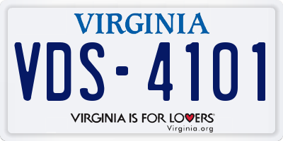 VA license plate VDS4101