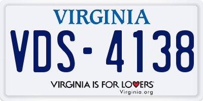 VA license plate VDS4138