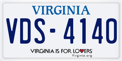 VA license plate VDS4140