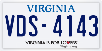 VA license plate VDS4143