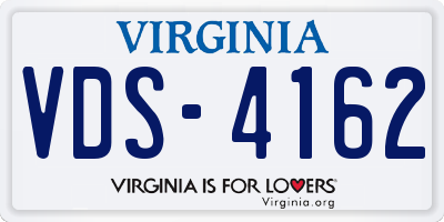 VA license plate VDS4162