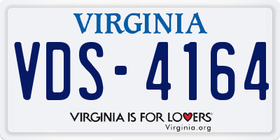 VA license plate VDS4164