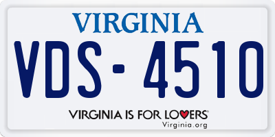 VA license plate VDS4510