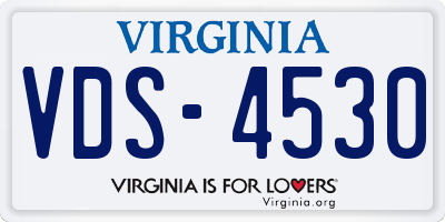 VA license plate VDS4530