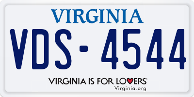 VA license plate VDS4544