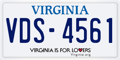 VA license plate VDS4561