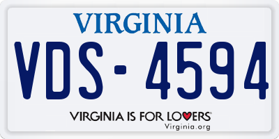 VA license plate VDS4594