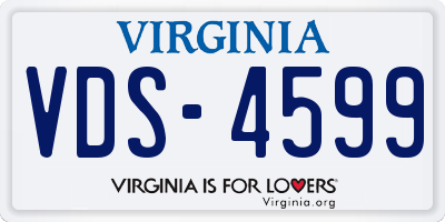VA license plate VDS4599