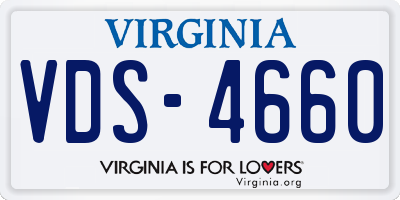 VA license plate VDS4660