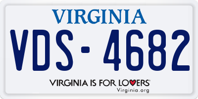 VA license plate VDS4682