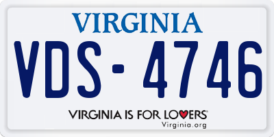 VA license plate VDS4746