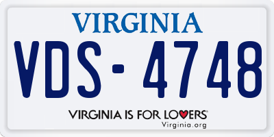 VA license plate VDS4748