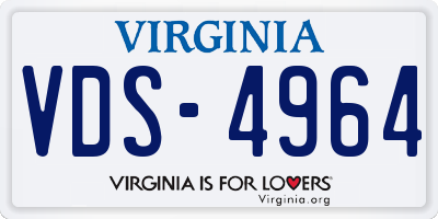 VA license plate VDS4964