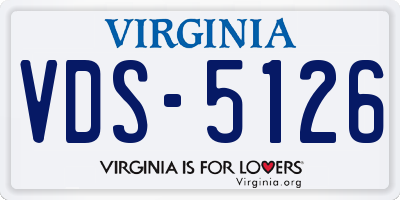 VA license plate VDS5126
