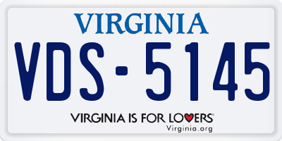 VA license plate VDS5145