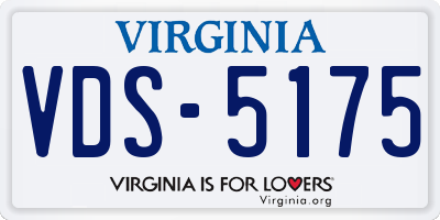VA license plate VDS5175
