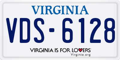 VA license plate VDS6128
