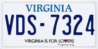 VA license plate VDS7324