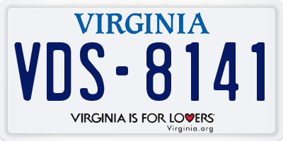 VA license plate VDS8141