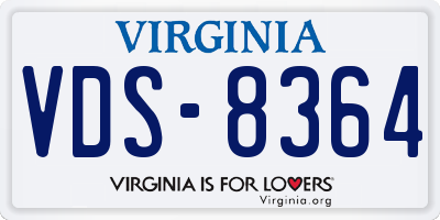 VA license plate VDS8364