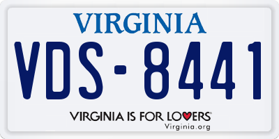 VA license plate VDS8441