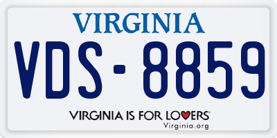 VA license plate VDS8859
