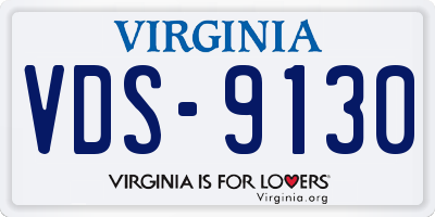 VA license plate VDS9130