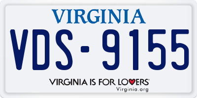 VA license plate VDS9155