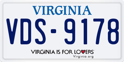 VA license plate VDS9178