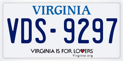 VA license plate VDS9297