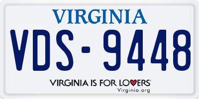 VA license plate VDS9448