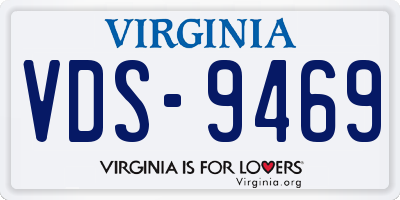 VA license plate VDS9469