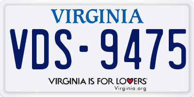 VA license plate VDS9475