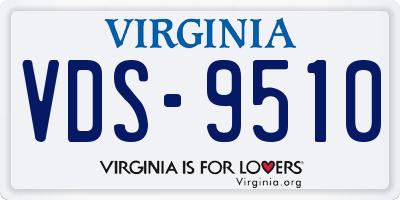 VA license plate VDS9510