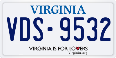 VA license plate VDS9532