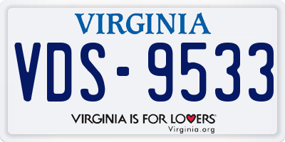 VA license plate VDS9533