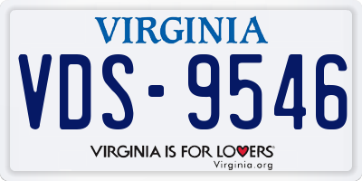 VA license plate VDS9546