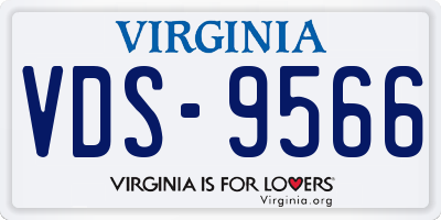 VA license plate VDS9566