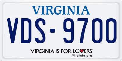 VA license plate VDS9700