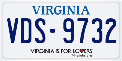 VA license plate VDS9732