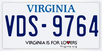 VA license plate VDS9764
