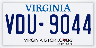 VA license plate VDU9044