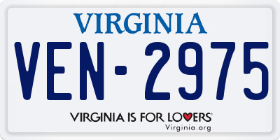 VA license plate VEN2975