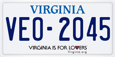 VA license plate VEO2045