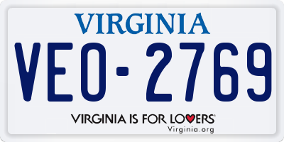 VA license plate VEO2769