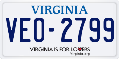 VA license plate VEO2799