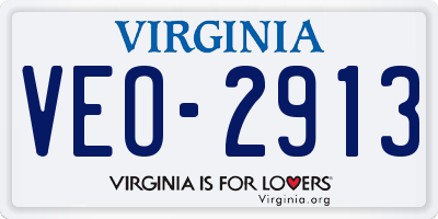 VA license plate VEO2913