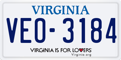 VA license plate VEO3184